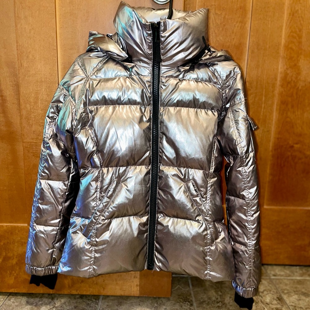 S13 Women's Kylie Down Puffer Jacket, Size S, Champagne color